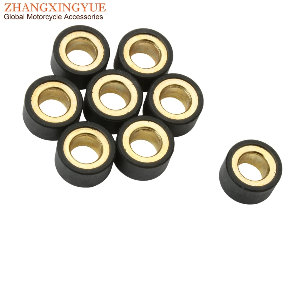 8PC Racing YP250 Performance Variator Roller 9g 13g 14g Weights 20x12mm Yamaha 250 Yp Majesty X-City X-Max 250cc motorcycle variator roller weights
