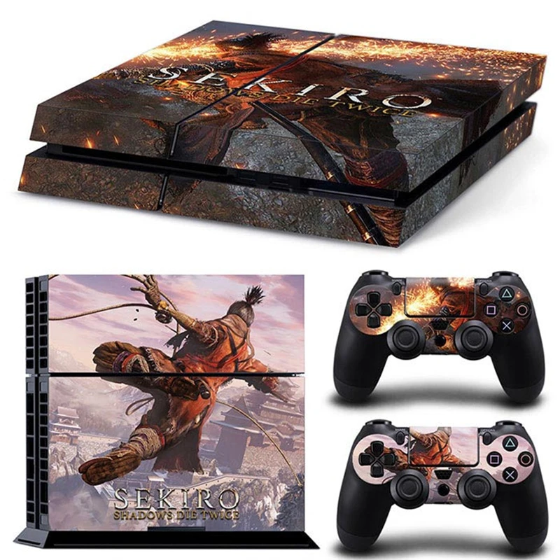 Sekiro Game Ps4 Skin Sticker Decalcomania Cover Per Console Ps4 E 2 Controller Ps4 Skin