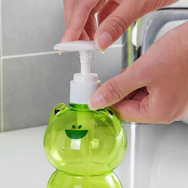 250ml Portable Kids Cute Animal Soap Dispenser Frog/duck Shape Push-type Dispenser Shampoo Container Soap Dispenser Shampoo Dispenser