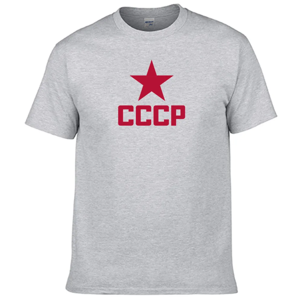 

New Cccp Russian Ussr Soviet Men Women Summer 100% Cotton Black Tees Male Newest Top Popular Normal Tee Shirts Unisex