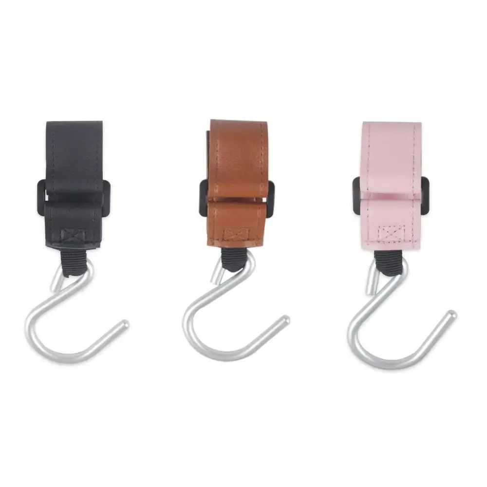 Cute S Shape Baby Stroller Hooks PU Cart Organizer Hanging Hook Cartoon Stroller Accessories Stroller Accessories Cartoon