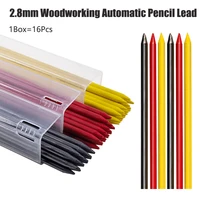 Black Yellow Red 2.8mm Woodworking Automatic Pencil Lead Deep Hole Marking Architectural Drawing Solid 2B Lead Core 1
