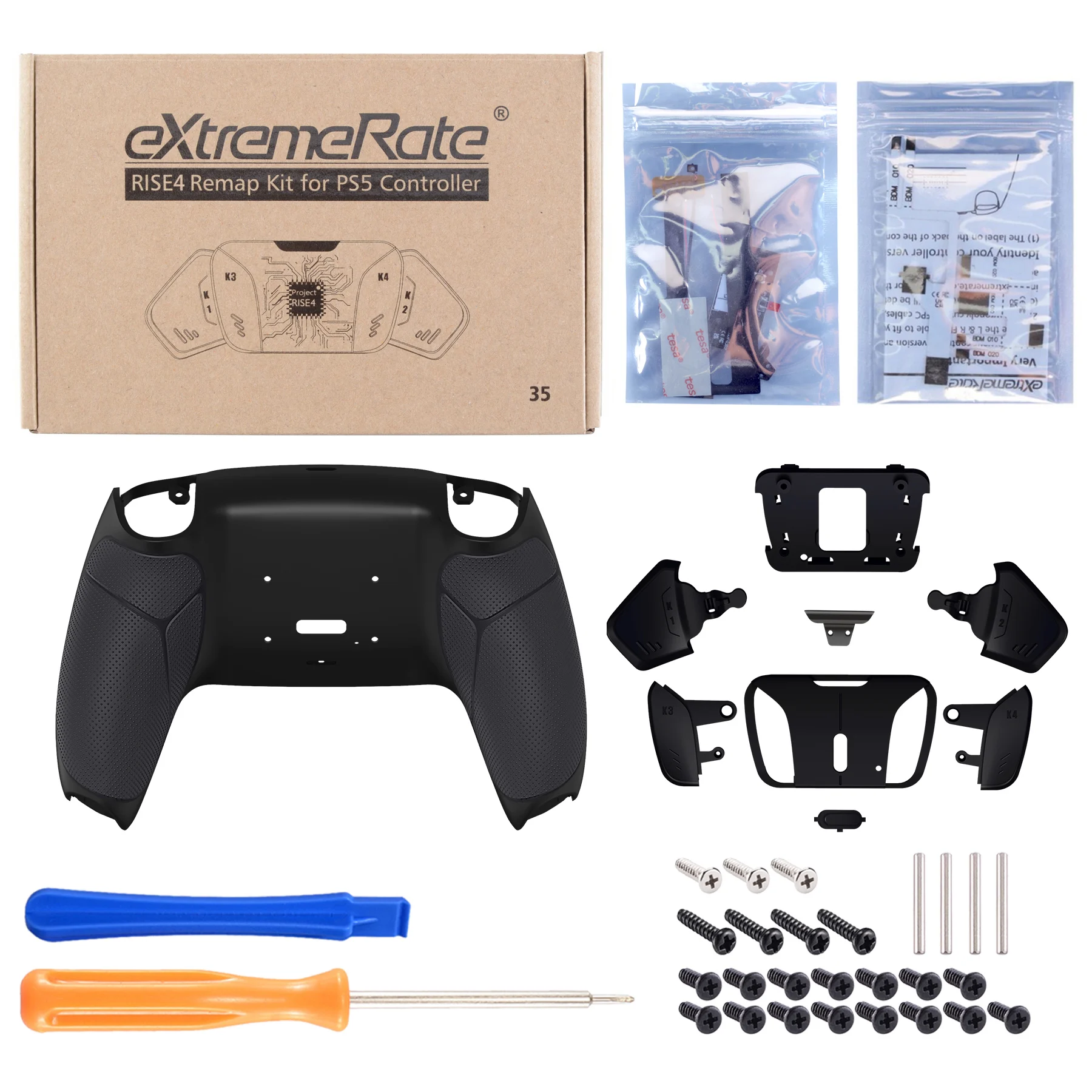 プログラム可能なライズ 2.0 リマップキット PS5コントローラー用 Amazon.co.jp: eXtremeRate 木目調バックパドル プログラム可能
