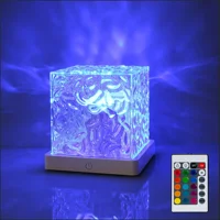 Water Ripples Lights Lamp Ocean Water Projector Light Luminorthe lumena Lights Bedroom Decor 16 Colors Rotating Flame Nightlight 1