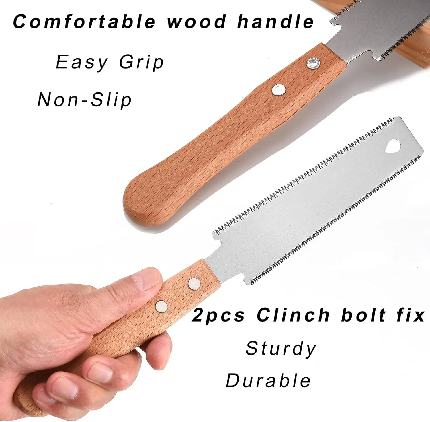 6-inch Double-sided Hand Saw Flexible Blade for Flush Cutting Household Woodworking Tools Fine Tooth Precision Flat Saws hand saw multi purpose saw handheld saw