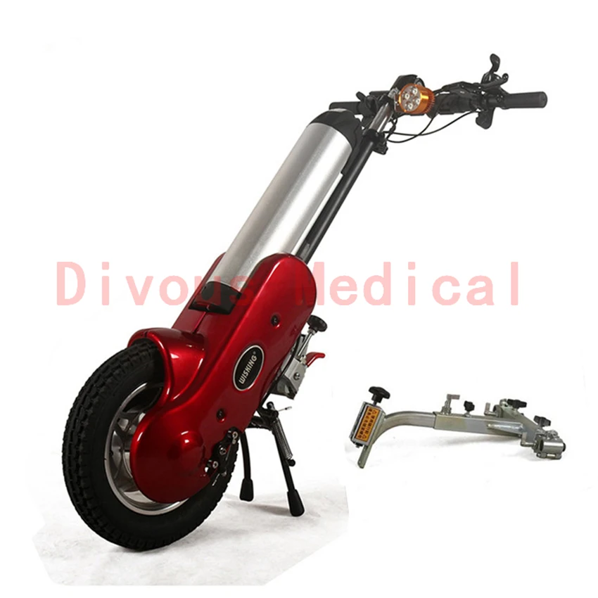 Handbike handicapped wheelchair Motorized handcycle wheelchair attachment power assist system electric handbike