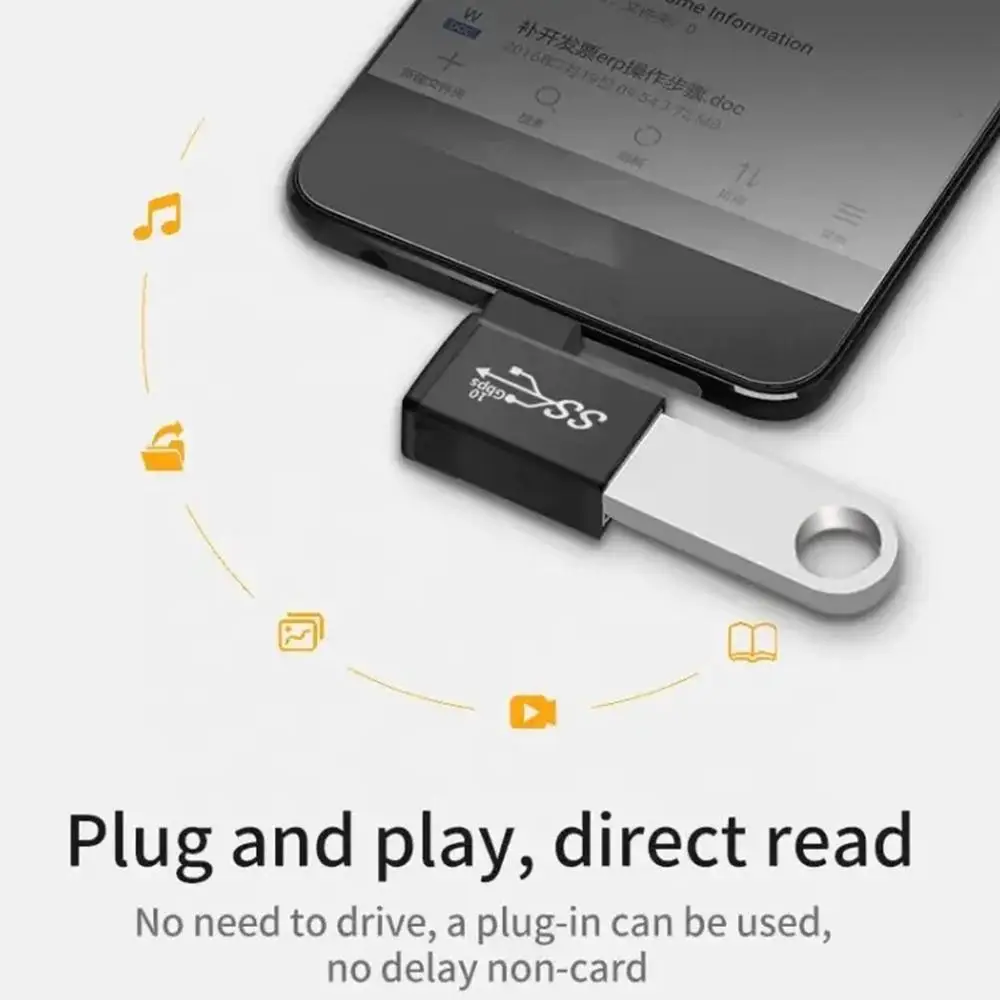 

Degrees Angled USB C OTG Adapter USB 3.0 Type C Female To USB 3.0 Male Converter 10Gbps Type C to USB 3.0 OTG Connector