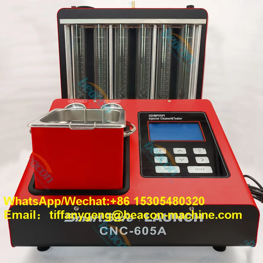 NewestLaunchCNC605CNC605AUltrasonicGdiFuelInjectorCleanerand
