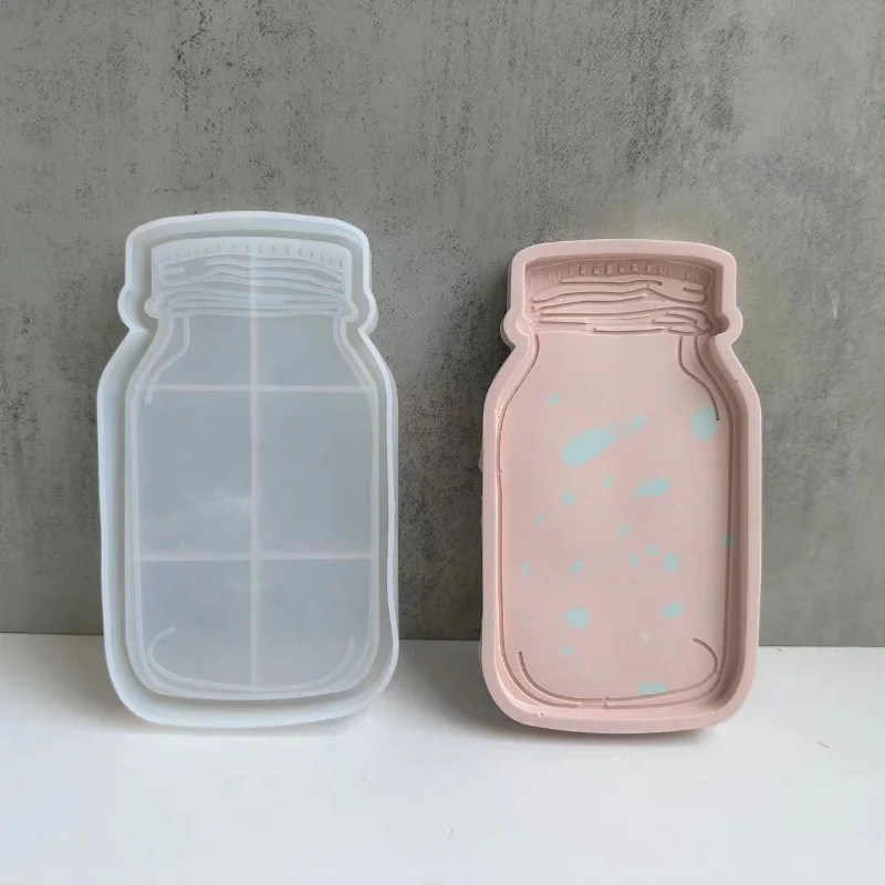 Small Jar Resin Molds Silicone DIY Crystal Epoxy Resin Mold For