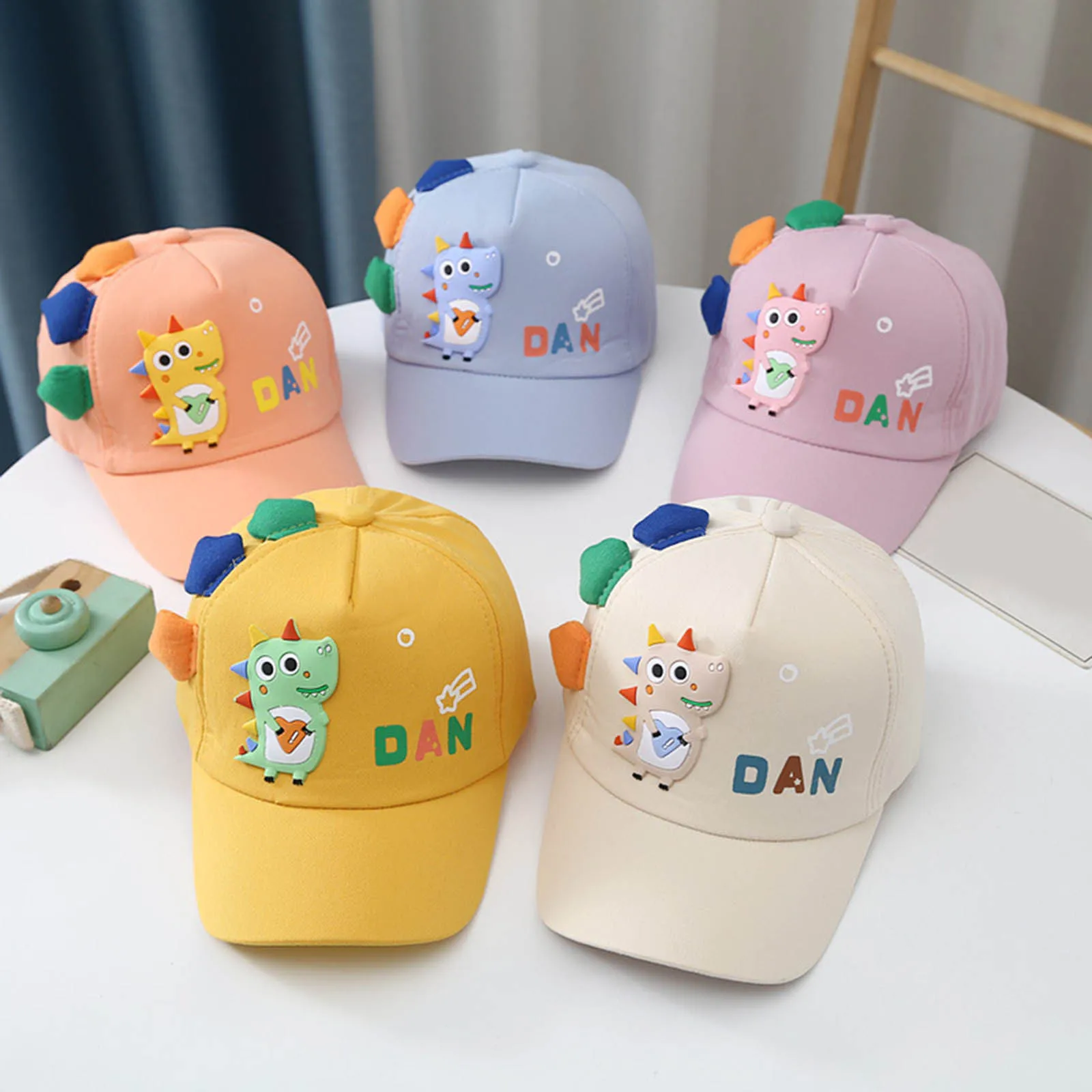 Girls Hat For Winter Children Toddler Hat Summer Boy Peaked Cap Girls Cartoon Dinosaur Baseball Cap Casual Gorros Para Beb&eacute;