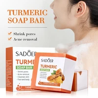 Hand Made Turmeric Soap Body Cleaning Lightening Dark Underarm Leg Body Cleansers Brightening Face Soap Tender Skin Care Beauty 1