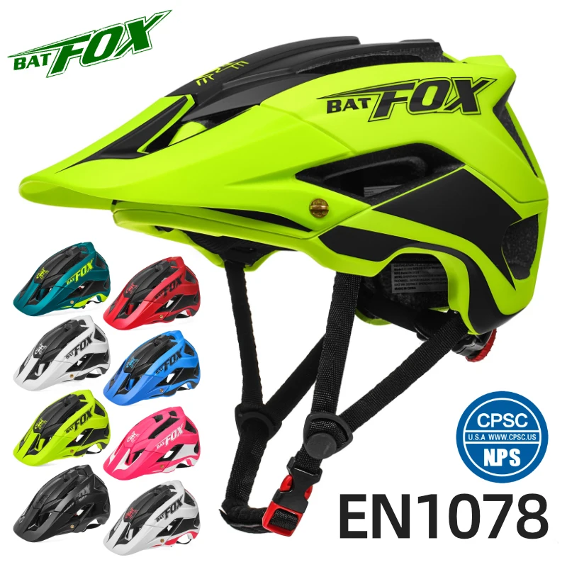 

BATFOX men's cycling helmet MTB bicycle helmet for men green large size Road outdoor sport bike helmet capacete de ciclismo