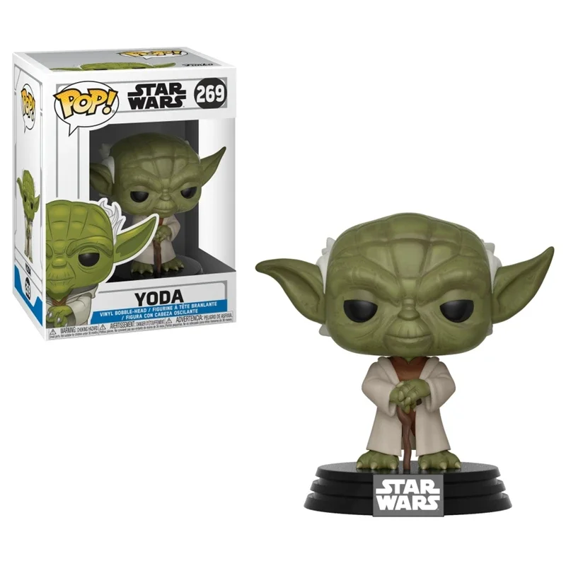 thumbnail image 1 of Figuras de acción de Funko POP Star Wars, modelos de juguetes, figuras de Yoda, Boba Stomtrooper, el mandaloriano, 1 of 5