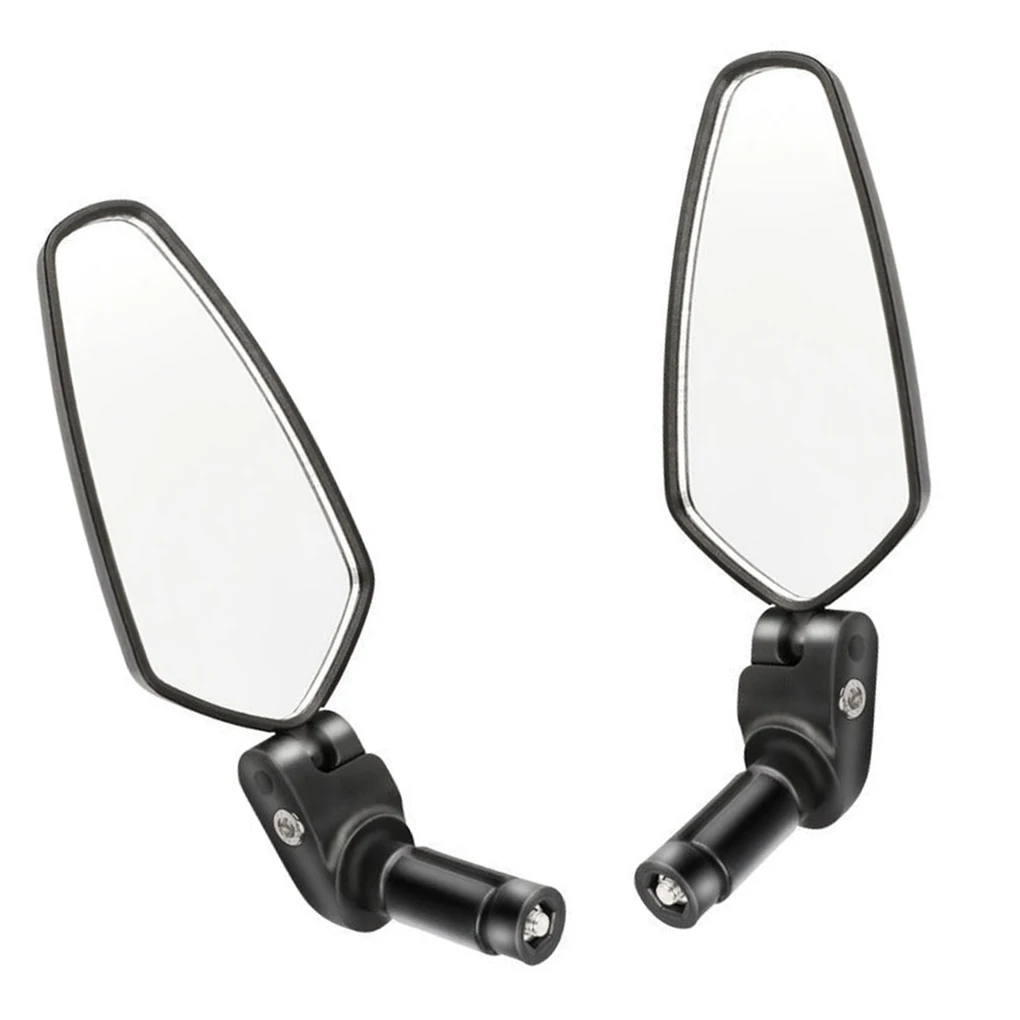 

2PCS Bike Mirror Multifunctional Wide Angle 360 Rotation Adjustable Lightweight Rearview Mirror Safety Glass Mirrors