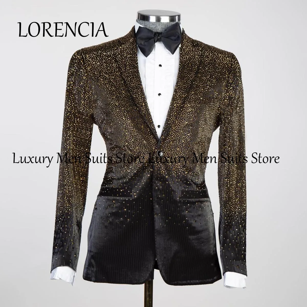 Men Tuxedos Suits Wedding Groom Dinner Party Blazers 2 Pieces Costume