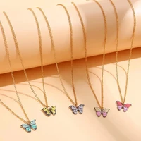 5 Pcs Fashion Boho Colorful Butterfly Necklaces Set for Women Korea Style Pendant Necklace Cute Jewelry Gift Wholesale 2024 New - Image 4