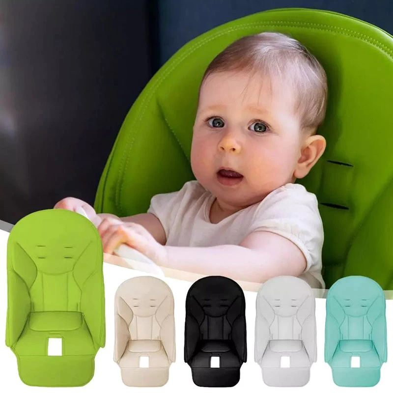 Baby PU Leather Dining Chair Cover Children Leather Cushion Baby Dining Chair Cover With Padding Seat Case Accessories