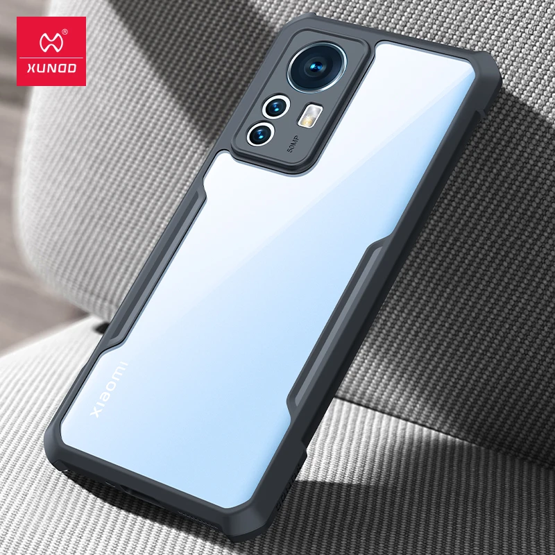 Xundd For Xiaomi 12X 12 Pro Case Xiaomi 12 Ultra Lite Airbag Shockproof ShellCamera&Screen Protection Back Clear Cover iphone 11 Pro Max  cover