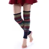 Women's Knee Warmer Boots and Leg Protectors Camouflage Bohemian Thickened Yarn Pile Sock Sleeves for Female Leg Warmers 3