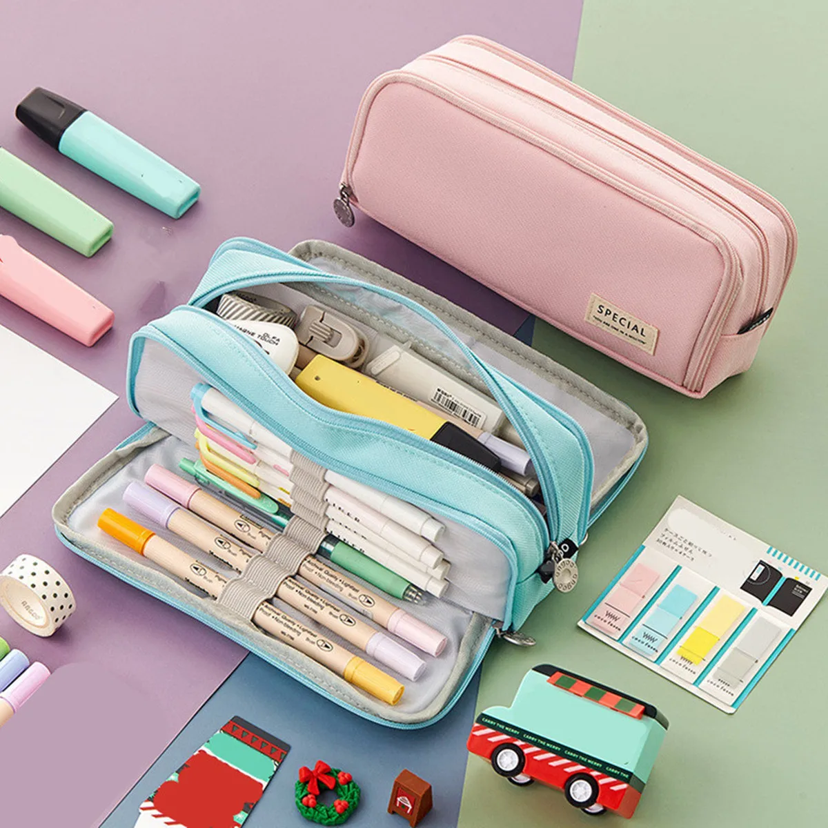 LargeCapacityPencilCaseSchoolCutePenCasePencilCasesBags
