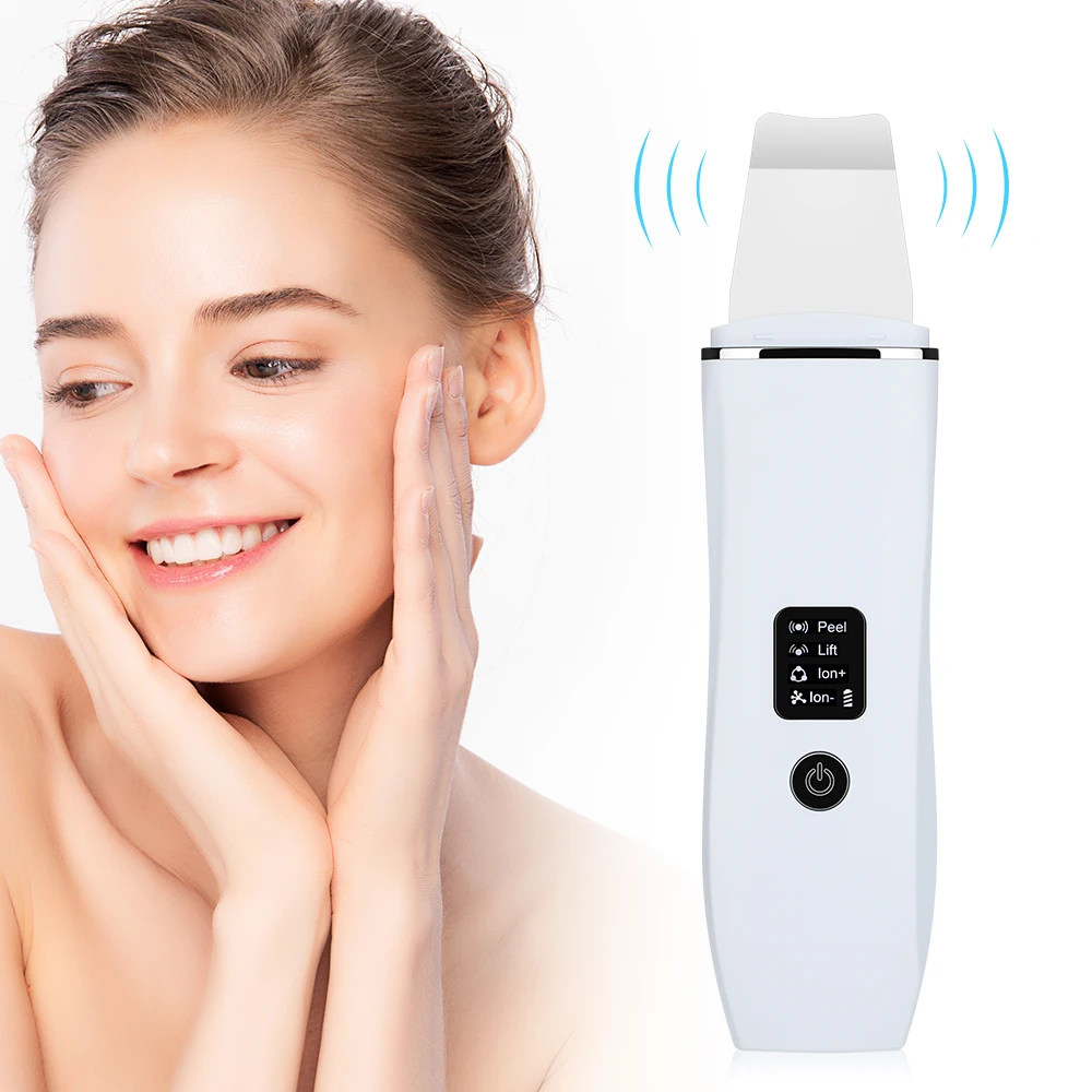 Ultrasonic Skin Scrubber Peeling Blackhead Remover Deep Face Cleaning