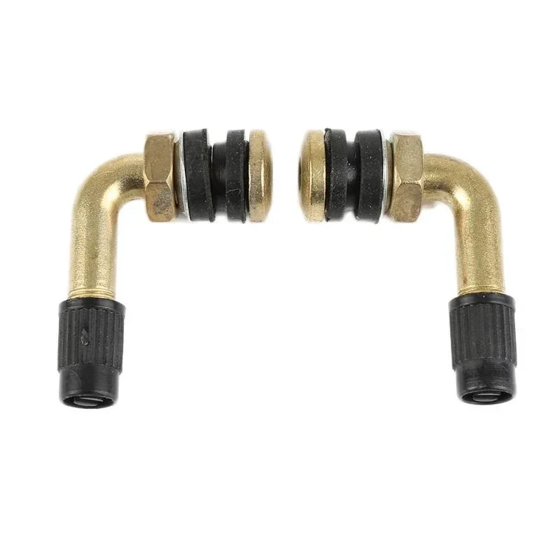 2pcs 90 Degree Angle Air Tyre Valves For Truck Motorcycle Bike Car Valve Extension Stem CNC aluminum Accessories Adapter