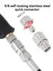 3/8 self-locking quick insertion 304 stainless steel quick connector bearing anti winding M22 Green Field Yili conversion quick 5