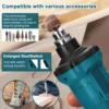 Brushless Grinder 6mm Chuck Electric Polishing Grinding Milling Machine 6-speed Adjusatble Engraving Tool for Makita Battery 4