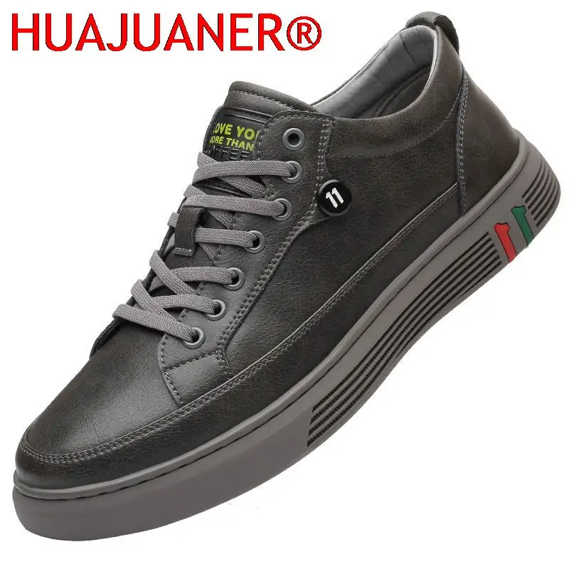 

High Quality Mens Genuine Leather Casual Shoes Men Business Soft-Sole Rubber Non-Slip Breathable Luxury Trendy Comfortable Shoes