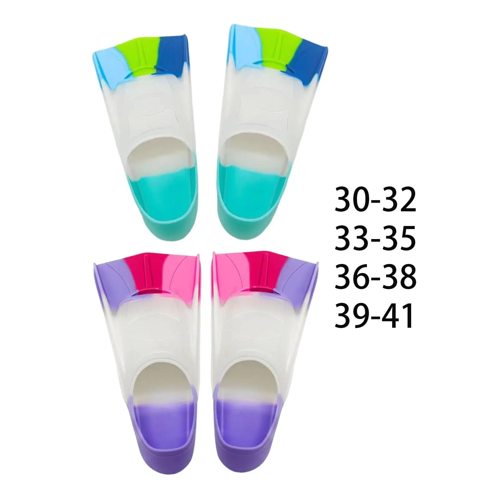 Kinder schwimmen Flossen Kurzflossen Training Lap Fins für Kinder Mädchen Jungen Anfänger Kids Swim Fins Short Fins Training Lap Fins for Kids Girls Boys Beginners