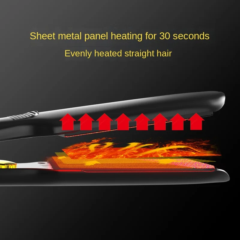 Wide Straight Hair Clip Hair Salon Special Pull Straight Plate Straightener Multifunctional Hair Curler 4