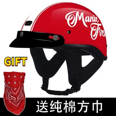 

DOT approved Open Half Face Free gift Motocross Helmets Motorbike Helm for man women Chopper Biker Motorcycle Helmet