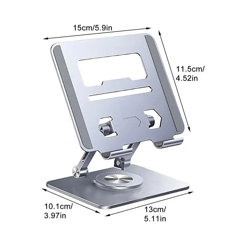Aluminum Alloy Laptop Stand Adjustable Laptop Bracket 360 Degree Rotatable Laptop Holder Professional For Home Office Work