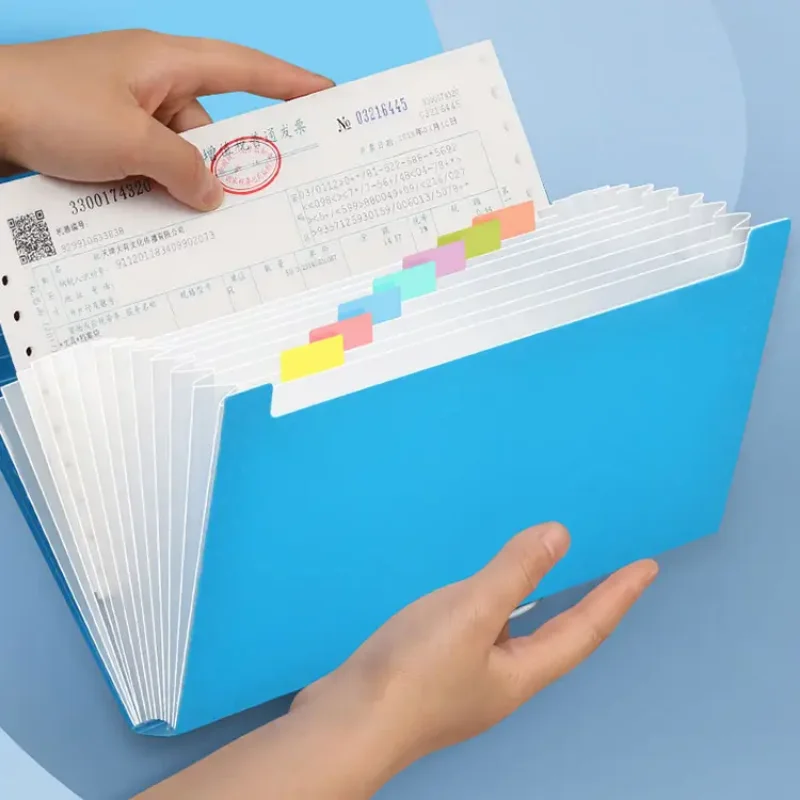 File Folder A6 Money Budget Storage Folder Collect Album Card Book Photo Organizer Expanding Wallet Organ Bag Data File Pouch Family Folder