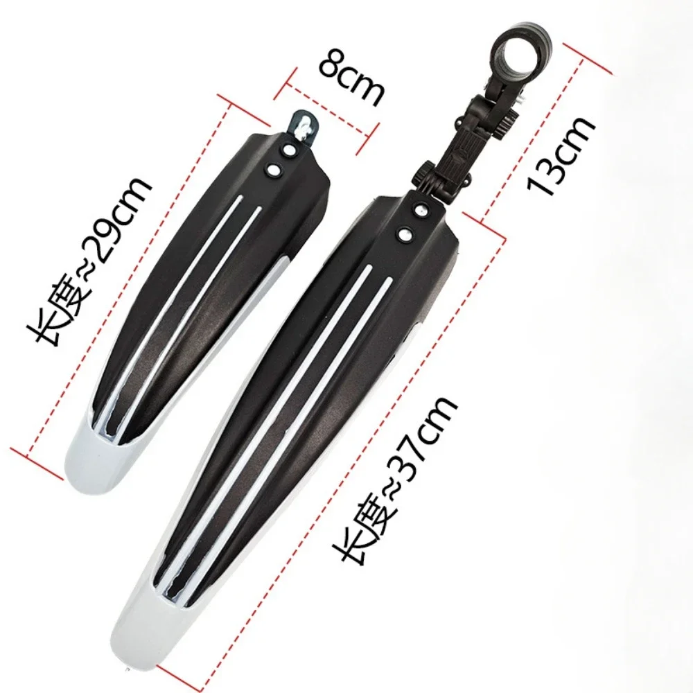 Bicycle Fenders Splash Fender Guard Set 2pcs for 20/22/24/26 Inch Mountain Bike Rear Front Mudguard Cycling Riding Accessories bicycle fender