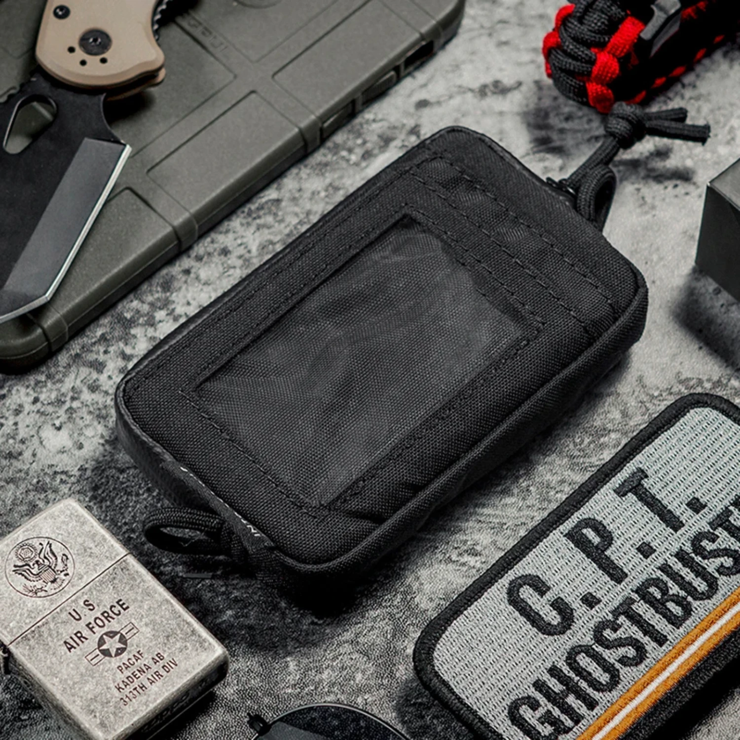 Sleek and Compact ONETIGRIS Portable EDC Pouch-Waterproof and Durable Mini Coin Purse with Key Wallet-Stylish Travel Kit Fea