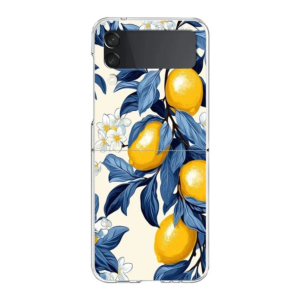 Fruit Lemon Shockproof Hard Folding Phone Case Cover