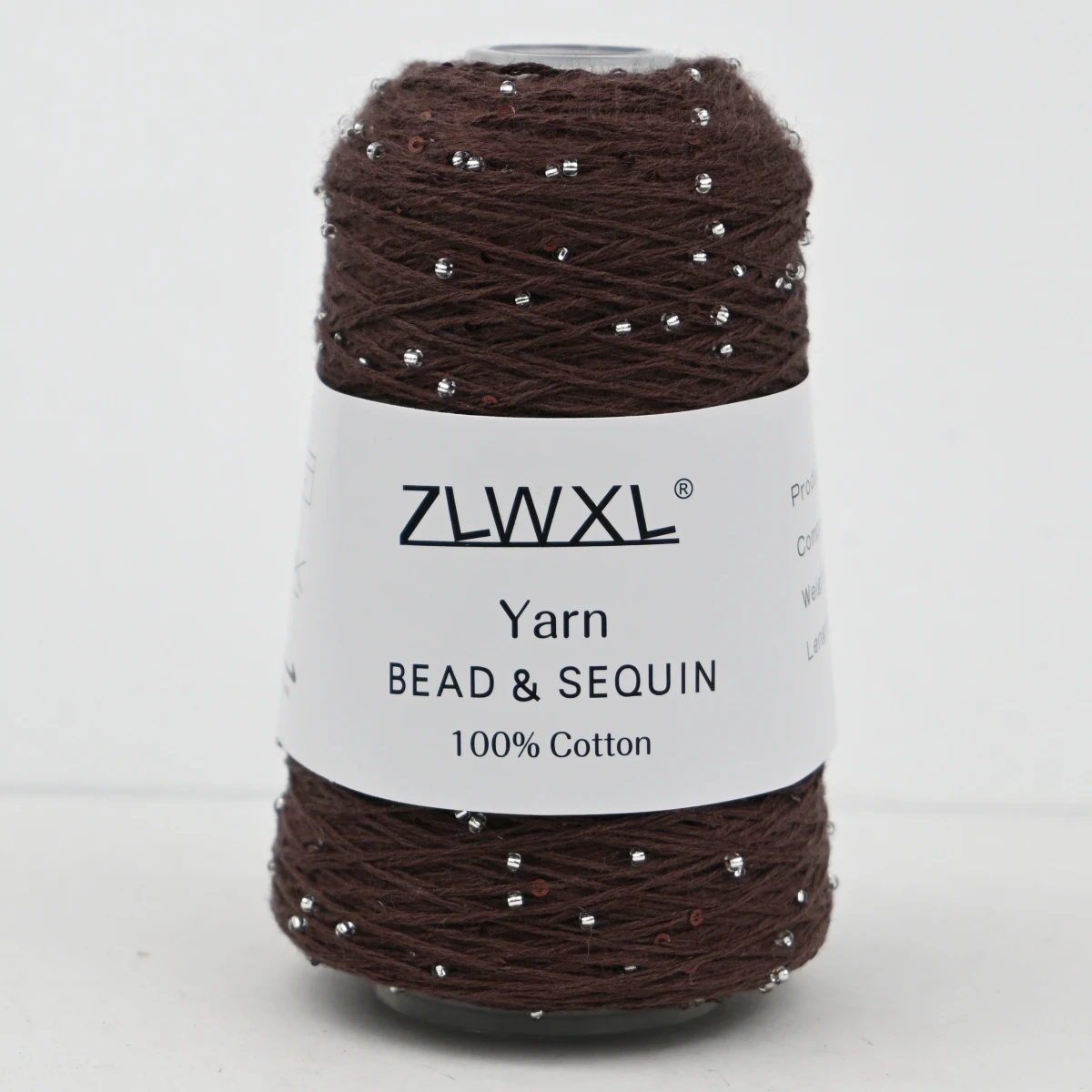 100g 420M 2mm Sequin & Bead cotton yarn DIY Knitted decoration Hand crochet KNITTING YARN 2