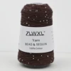 100g 420M 2mm Sequin & Bead cotton yarn DIY Knitted decoration Hand crochet KNITTING YARN 2
