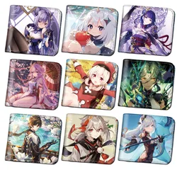 Anime Purse Game Genshin Impact Cosplay Wallet Cartoon Pattern Clutch Hutao Kazuha Zhongli Scaramouche Coin Cards Bag Fans Gift