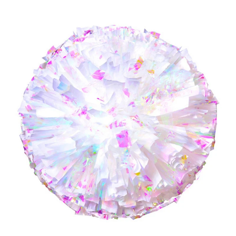 Cheerleader Pom Poms Competition Flower Dress Costume Finger Ring Style Concert Dance Party Decorator Rainbow Cheerleader Pom