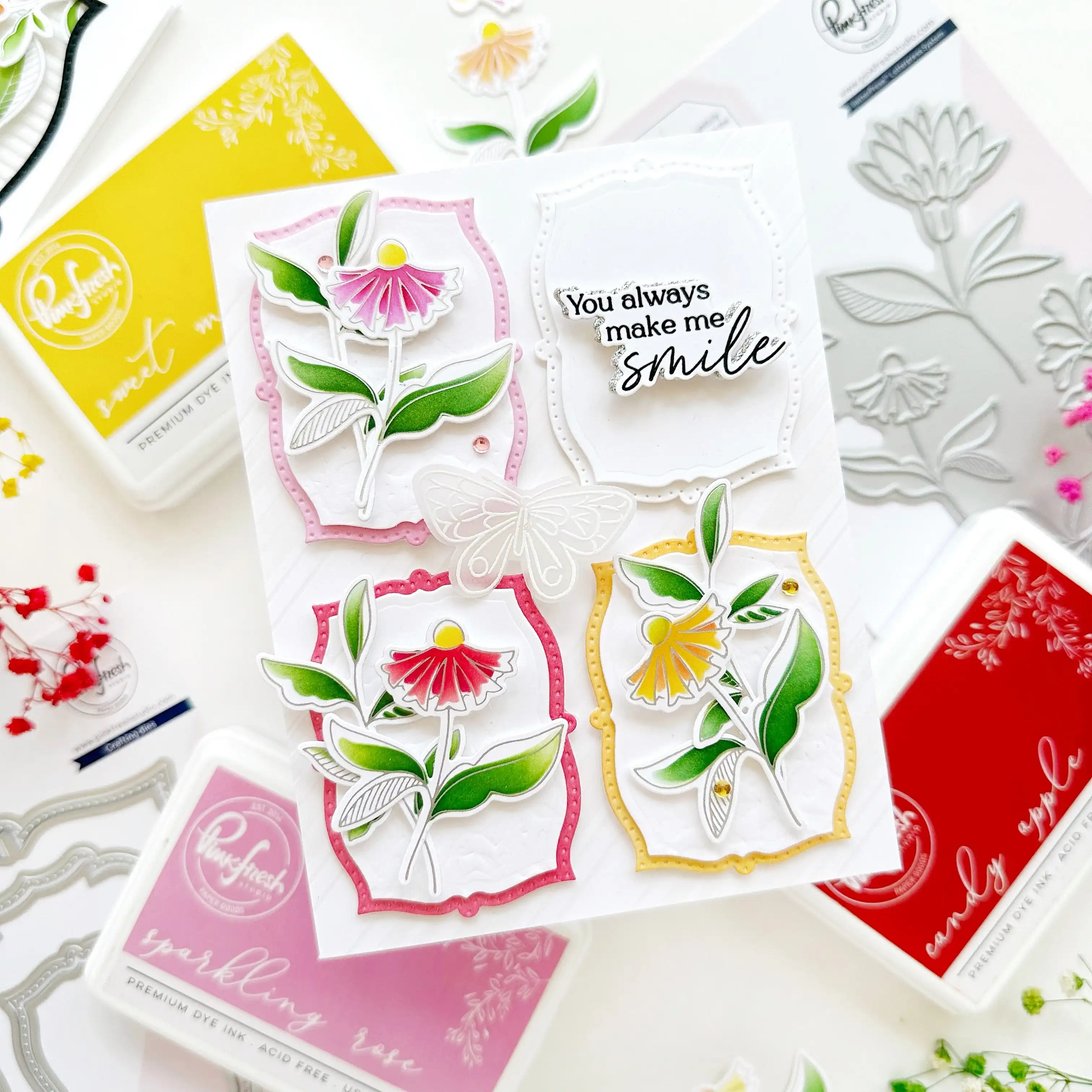 Dies Stamp Stencils Set Here for You Blooming Arch Fancy Rectangle Frame Die Flower Stencil DIY Scrapbook Card Handmade embossing stamps metal cutting die silkscreen stencils