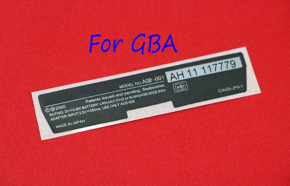 2 Pezzi Ocgame Per Game Boy Label Sticker Per Gameboy Gba Console Back Tag