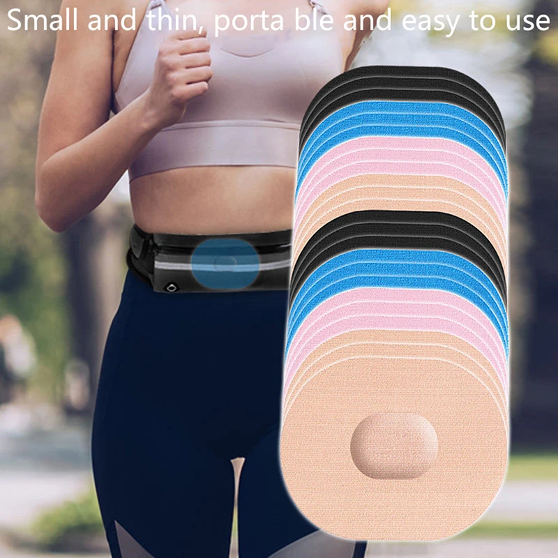 10 Pcs 8cmx 11cm Running Sports Blood Glucose Monitoring Probe Stickers Waterproof and Sweatproof Sensor Adhesive Patches 4