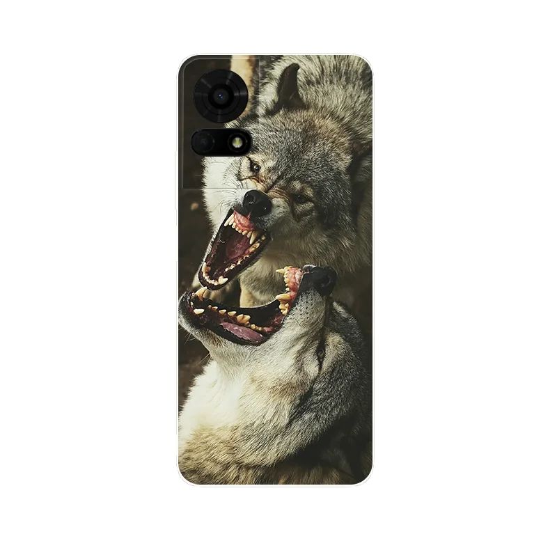 Cartoon Printed Soft TPU Silicone Back Cover - Bumper Case