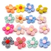 10/20pcs Flower Shape Dog Hair Bows Dog Bow Grooming Plaid Pure Mix Colors Cat Hair Bowknot Rubber Bands For Small Dogs Supplies 3