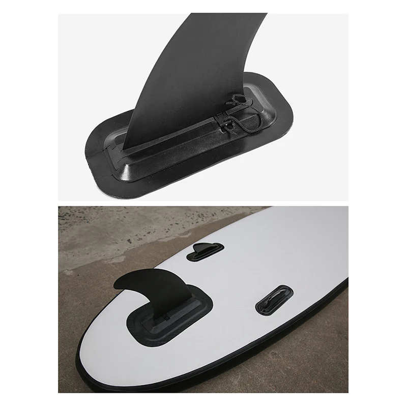 Snap-On Removable Tailfin Splitter Rudder for Surfboards and Paddleboards