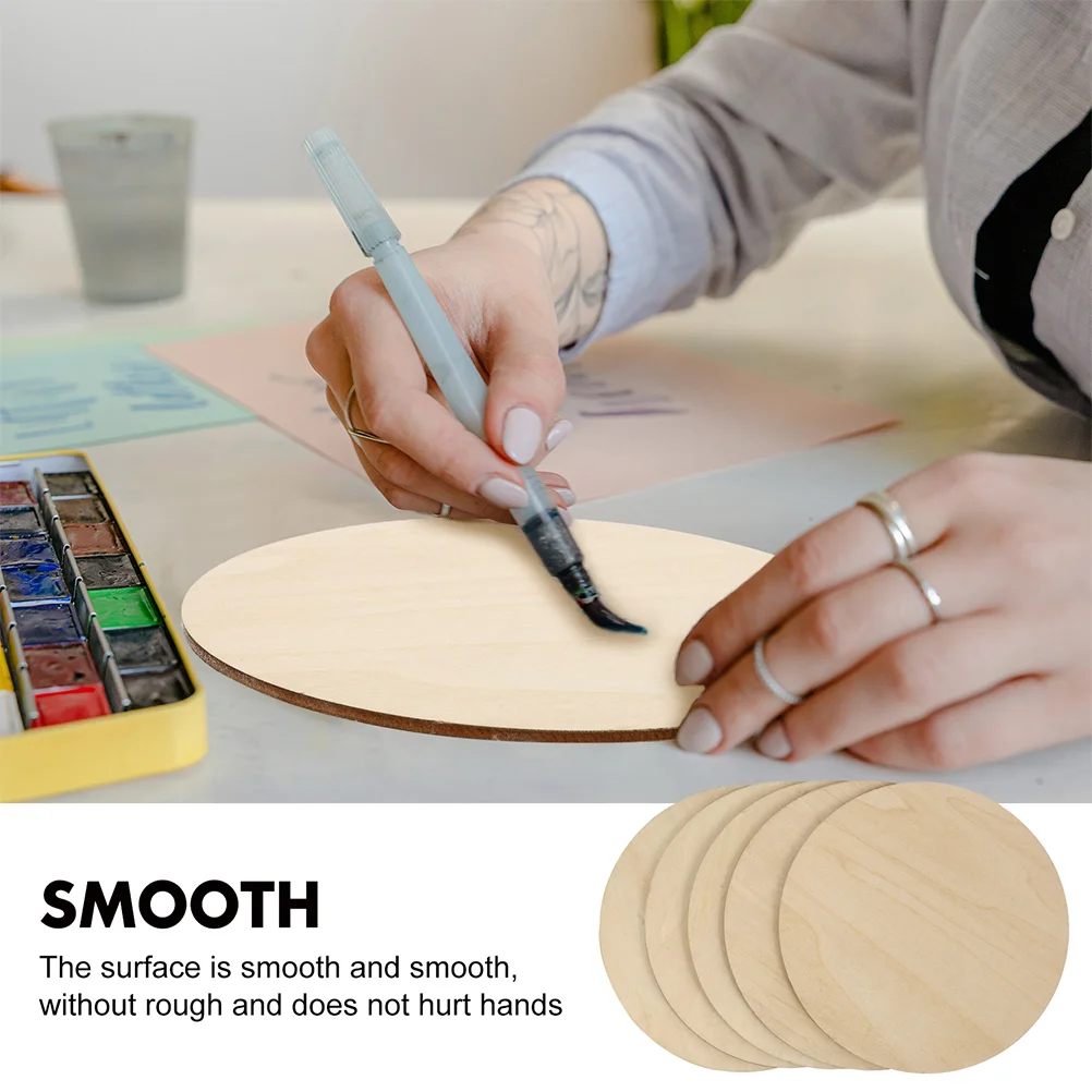 

Diameter 15cm 20cm Natural Unfinished Round Wood Slices Circles Discs for DIY Craft kids Christmas Painting Toys Ornament Decors