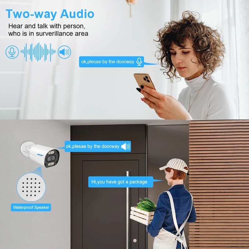 Smar 4K 8MP POE 보안 카메라 시스템 8채널 NVR 12인치 LCD 내장 모니터 플러그 앤 플레이 AI 얼굴 인식 오디오 녹음 H265 ICSee