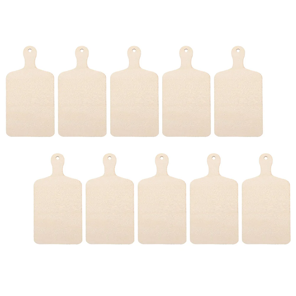 

Wood Cutting Boards DIY Wooden Handle Crafts Chips Chopping Mini Unfinished Child